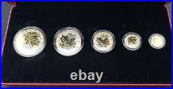 Canada 2014 Fine Silver Fractional Set The Maple Leaf PP in Capsule SP114462