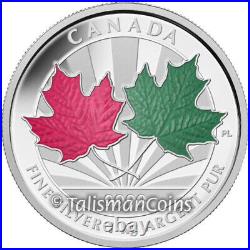 Canada 2014 MAPLE LEAF FOREVER $250 Kilo Pure Silver Kilogram Enamel SERIAL # 11
