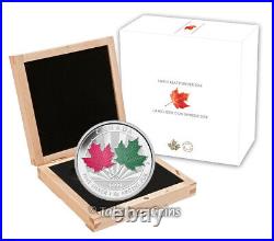 Canada 2014 MAPLE LEAF FOREVER $250 Kilo Pure Silver Kilogram Enamel SERIAL # 11