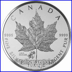 Canada 2015 Violet Privy Mark Chicago Illinois ANA Show $5 Silver Maple Leaf OGP