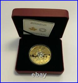 Canada 2017 3oz Gold-Plated Fine Silver Maple Leaf Coin Tarnished Coin PGA