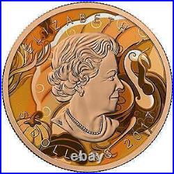 Canada 2017 $5 Maple Leaf III-Thanksgiving Day 1 Oz 9999 Silver Coin