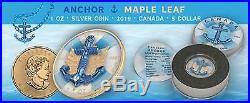 Canada 2019 5$ Maple Leaf ANCHOR 1 Oz Silver Coin of 500 pcs only PRESALE