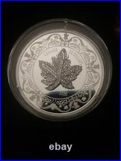 Canada 2020 2 oz. Silver Coin Canadian Maple Leaf Brooch Legacy mintage 3000