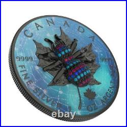 Canada 2020 5$ Maple Leaf Bejeweled SPIDER 1 Oz Silver Coin. 500 pcs only