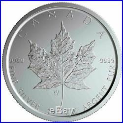 Canada 2020 W Mint Mark Burnished Finish Silver Maple Leaf Winnipeg 2020-W