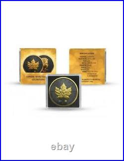Canada 2021 5$ Maple Leaf Golden Ring 1 Oz Silver Coin