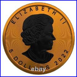 Canada 2022 5$ Maple Leaf HALLOWEEN Little Death 1 Oz Silver Coin with Polymer