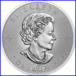 Canada 2022 5$ Maple Leaf Seasons February 1Oz Silver Coin with Bejeweled Insert
