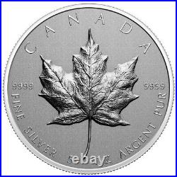 Canada 2022 Maple Leaf SML Ultra High Relief 5 oz Pure Silver Coin