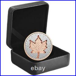 Canada 2022 Super Incuse Maple Leaf 1oz Rose Silver Coin Royal Canadian Mint