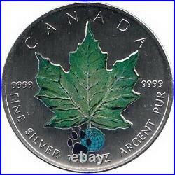 Canada 4 x 5$ 2002 Maple Leaf Four Seasons Coins Set, Total 4 Oz Silver
