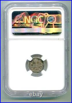 Canada 5 Cents silver 1909 Maple Leaves cross/bowtie cross NGC XF45 lotmay3982