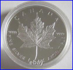 Canada 5 Dollars 1989 Maple Leaf 1 Oz Silver Proof