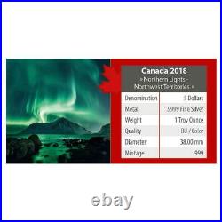 Canada 5 dollars 2018 Maple Leaf-Northwest Territories (6.) 1 OZ Silver ST