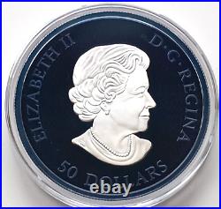 Canada 50 Dollars 2022 5oz MAPLE LEAF Blue Rhodium (Silver Coin)