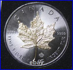 Canada-Canada Maple 5 Dollars 2015 Silver 1 oz F#5839 Golden Enigma Only 5000