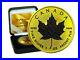 Canada Maple Leaf 2021 Space Gold Ruthenium Edition 1 OZ 999 SILVER COA & Box