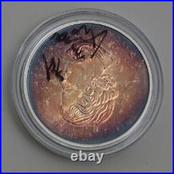 Canada Maple leaf 1 oz toning Silver coin Toned by Gump NO. 20230615 10