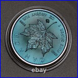 Canada Maple leaf 1 oz toning Silver coin Toned by Gump NO. 20230615 14