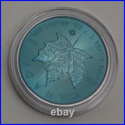 Canada Maple leaf 1 oz toning Silver coin Toned by Gump NO. 20230615 14