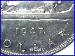 Canada Silver Dollar 1947 Maple Leaf