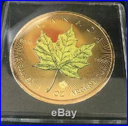 Canada Silver Maple Leaf x 4 Four Seasons 2016 Classic Edition Gold Plate colour