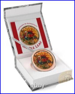 Canada TURKEY DAY-Maple Leaf Series THEMATIC DESIGNS $5 Silver Coin 2017