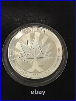 Canada flying goose variation 150 yrs maple leaf silver coin 1867-2017.9999