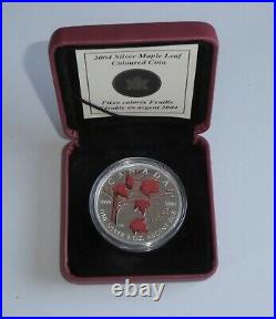 Canadian Silver Maple Leaf Bullion Coins (2001,2002,2003,2004)
