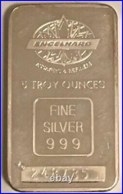ENGELHARD 5oz Canadian Maple Leaf Silver Bar s/n 248745 TIER 1 100 ULTRA RARE