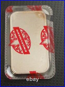 Engelhard 1 oz. 999 Silver Maple Leaf Bar Variety C Red Seal Maple Leaf Logo