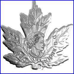 FIRST Cut Out Maple Leaf 1 Oz Silver Proof Coin 20$ Canada 2015