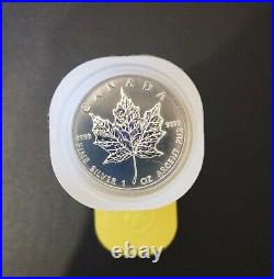 Full Tube of 25 Canadian Maple 1oz Ounce Silver Bullion Coin (Year 2011!)