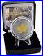 GOLD TREASURE EDITION Maple Leaf 1 Oz Silver Coin 5$ Canada 2024