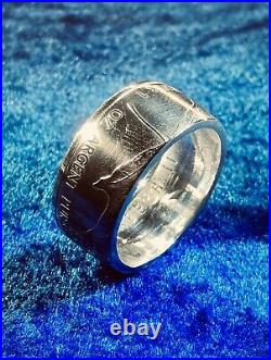 Heavy Big Boy 2013 Canada Maple Leaf 1 oz. 9999 Fine Silver Coin Ring Size Z+2