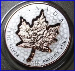 Kanada-Canada Maple 20 Dollar 2022 F6732 Silver 1 OZ Ultra Super Incuse Gildet