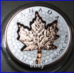 Kanada-Canada Maple 20 Dollar 2022 F6732 Silver 1 OZ Ultra Super Incuse Gildet