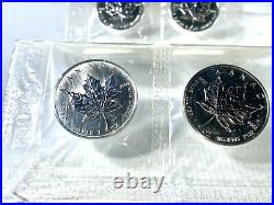 LOT OF 10! 2004 Canada 1 oz Fine Silver Maple Leaf Sealed Blister Pack! Nice