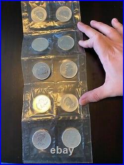 LOT of (10) 2010 1OZ Canada SILVER Maple Leafs SEALED in mint plastic blisters