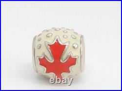 Limited Edition 2010 Pandora Canada Maple Leaf Charm 790523ERW ALE 925