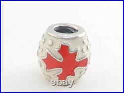 Limited Edition 2010 Pandora Canada Maple Leaf Charm 790523ERW ALE 925