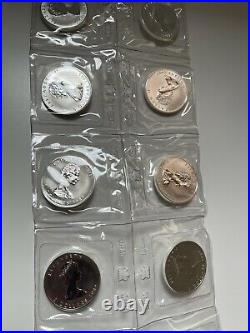 Lot Of (10) 1989 Canada Maple Leaf / Elizabeth II $5 1 Oz Silver Coins RCM BU