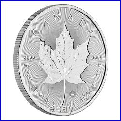 Lot of 25 2018 $5 Silver Canadian Maple Leaf 30th Incuse 1 oz BU Full Roll