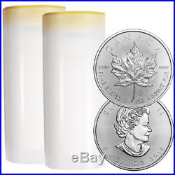 Lot of 50 2019 $5 Silver Canadian Maple Leaf 1 oz Brilliant Uncirculated 2 Ful