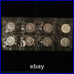 Lot of 8 2001 Canada Maple Leaf 1oz Silver Rounds Sealed Free Shipping USA