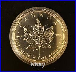 Lot of seven 2020 Mapleleaf Fine Silver Coins W Mint Mark Burnish Maple Leaf