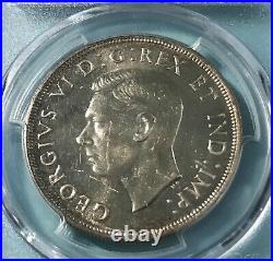 Lovely 1947 Maple Leaf Silver Dollar, PCGS MS-62! Choice With Prooflike Surface
