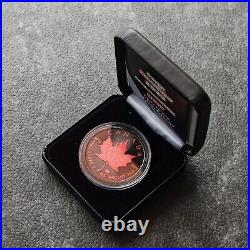 Maple Leaf 1OZ Ruby Ruby 2023 Silver Silver Black Ruthenium Canada Canada 250P3