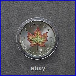 Maple Leaf 2018 Canada Canada 1 oz Silver Silver Colored Colored RARE